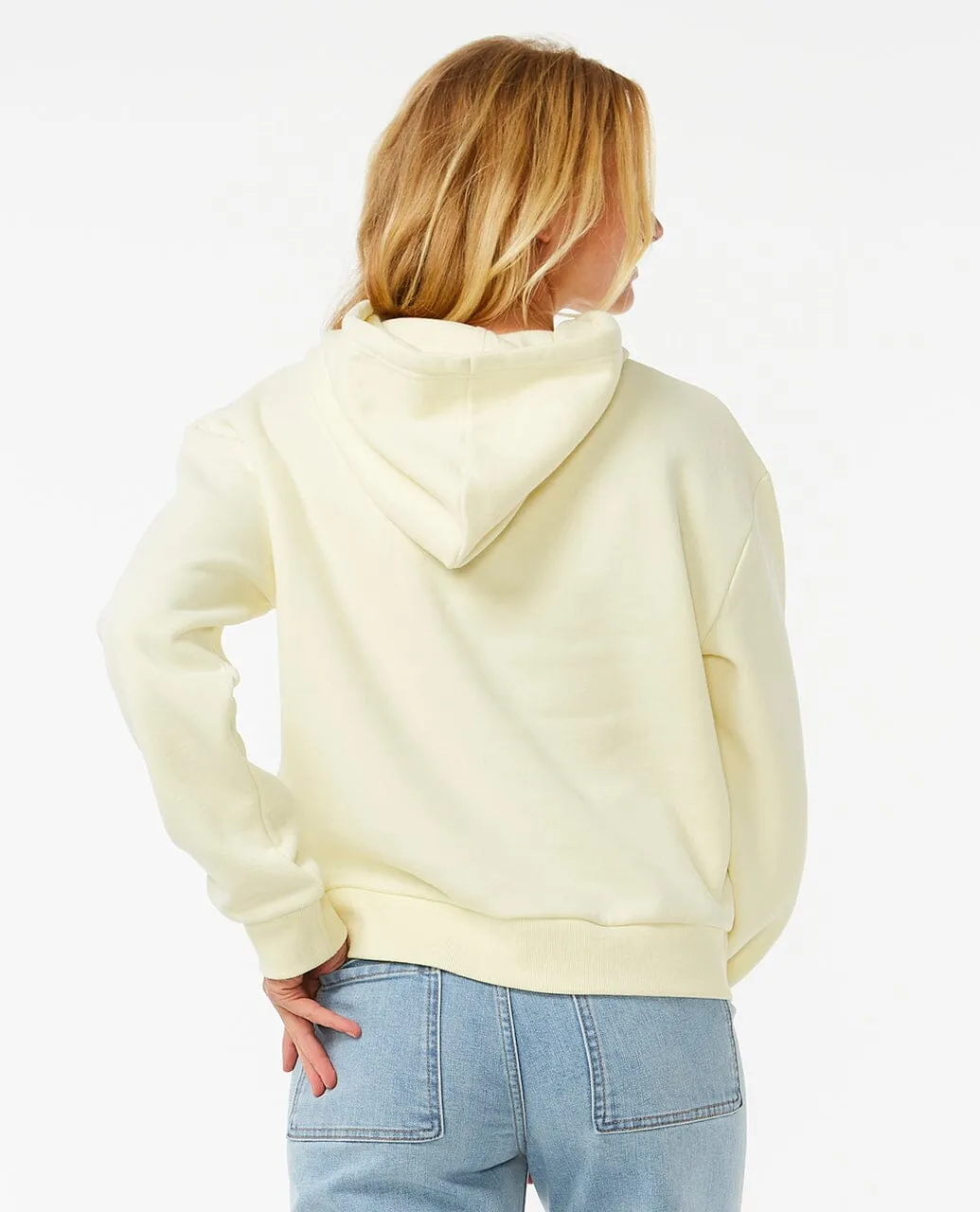 Search Icon Relaxed Hoodie - Lemon Ice