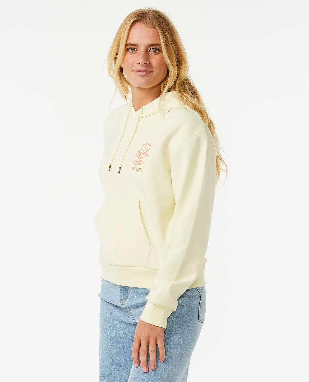 Search Icon Relaxed Hoodie - Lemon Ice