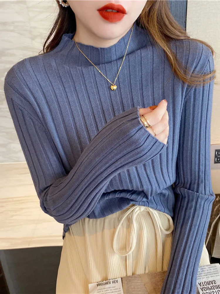 Sophie Turtleneck Long Sleeve Woman Sweater