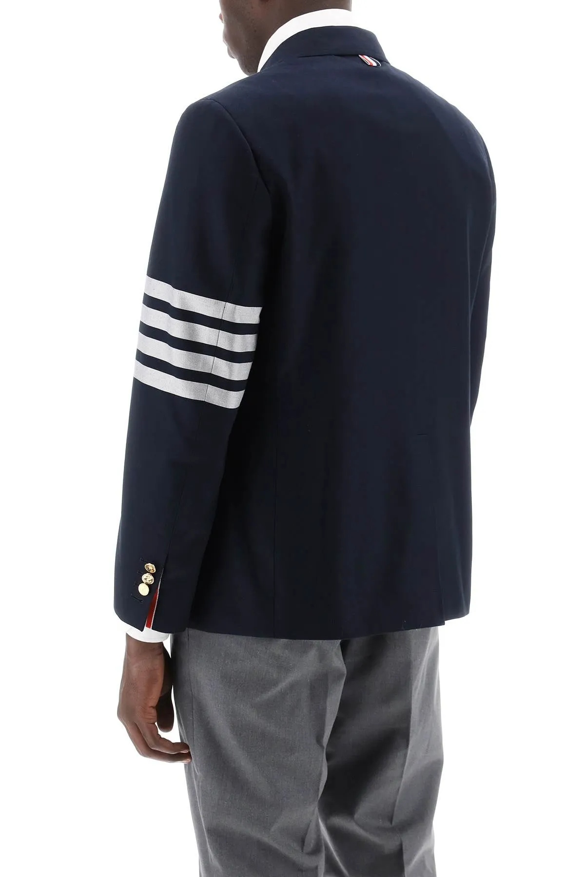 Thom Browne 4-Bar Double-Breasted Jacket