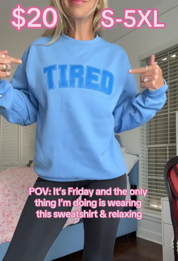 Tired Blue Sweatshirt