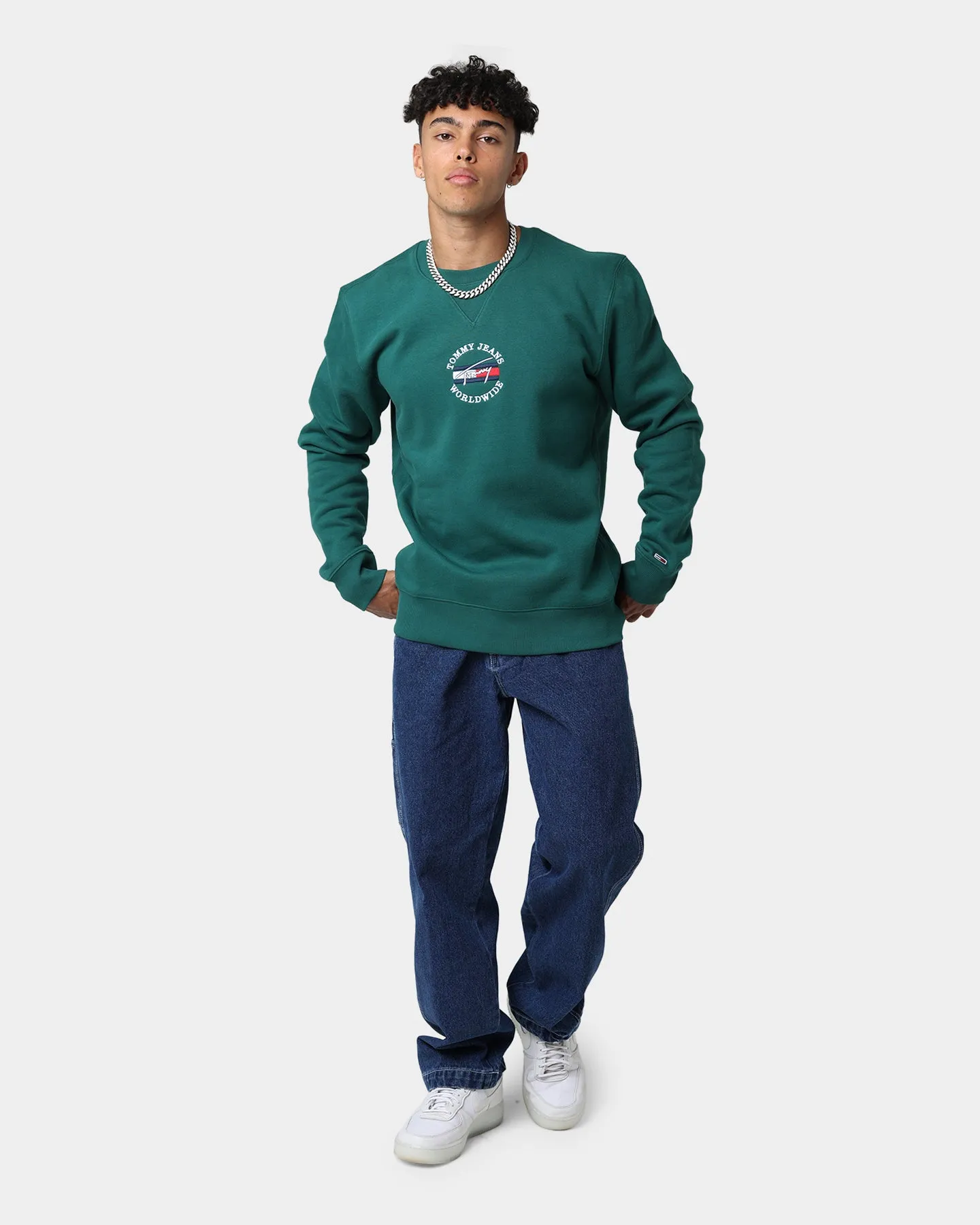 Tommy Jeans TJM Timeless Tommy 2 Crewneck Rural Green