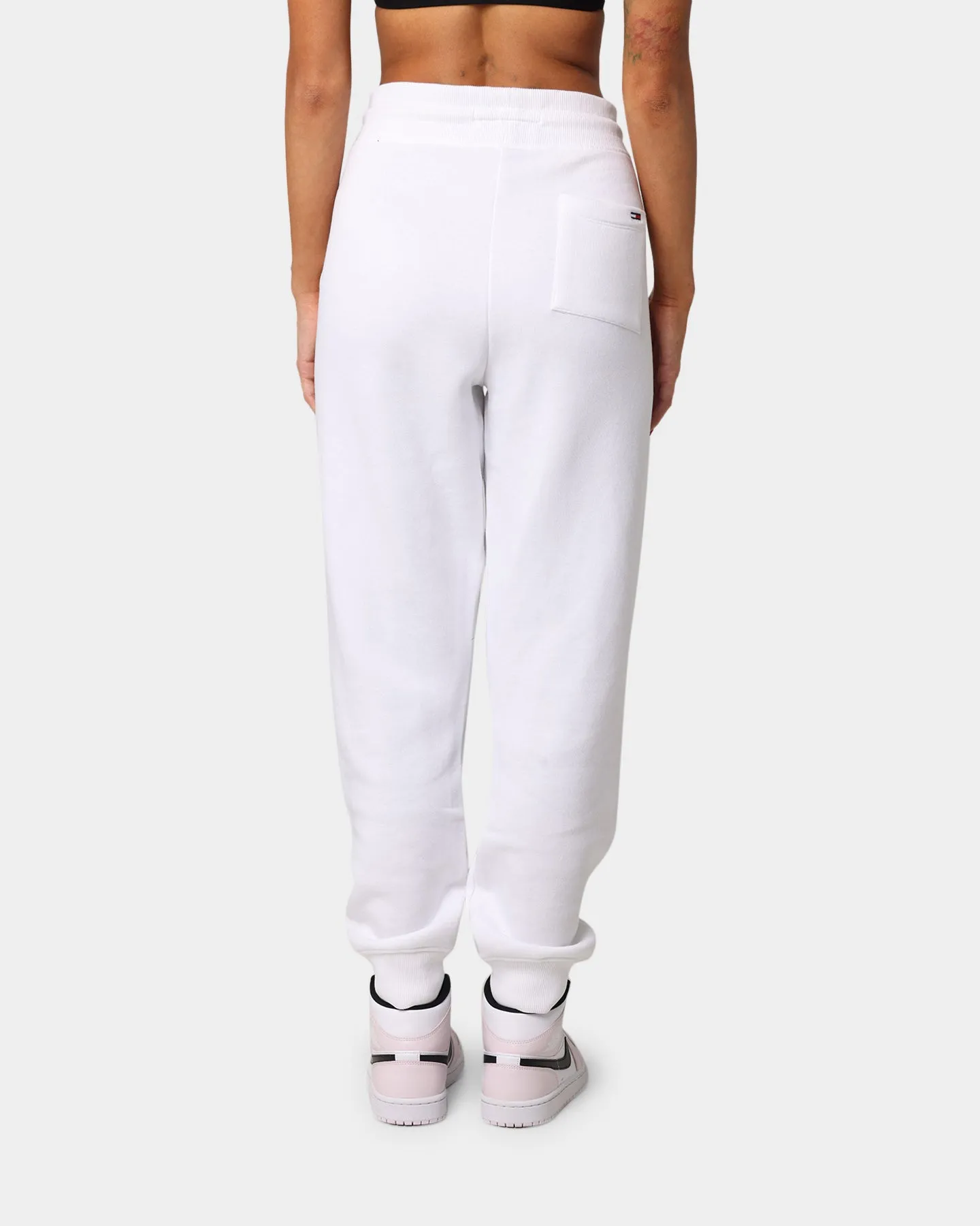 Tommy Jeans Women's Flag Slim Fit Sweat Pant White