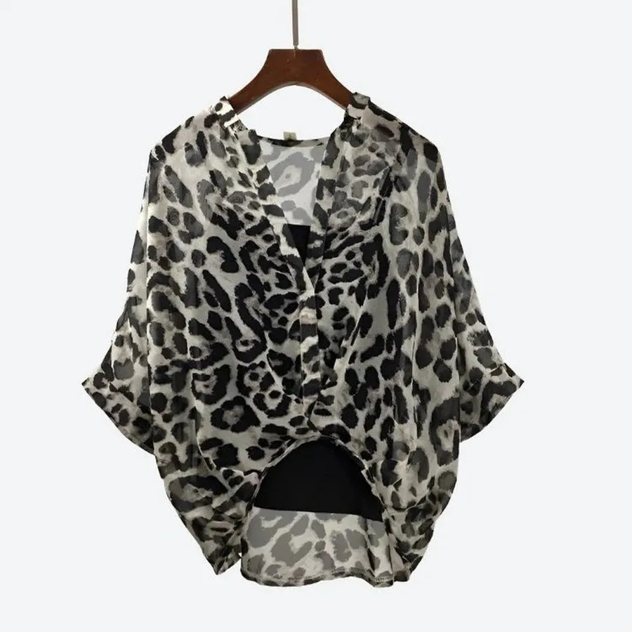 Trendy Camouflage Print Blouses