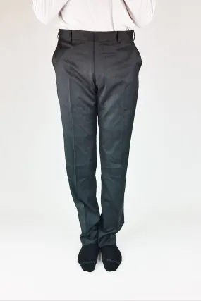 VALENTINO Men's Grey Virgin Wool Crease Front Straight Leg Trousers (IT 46)