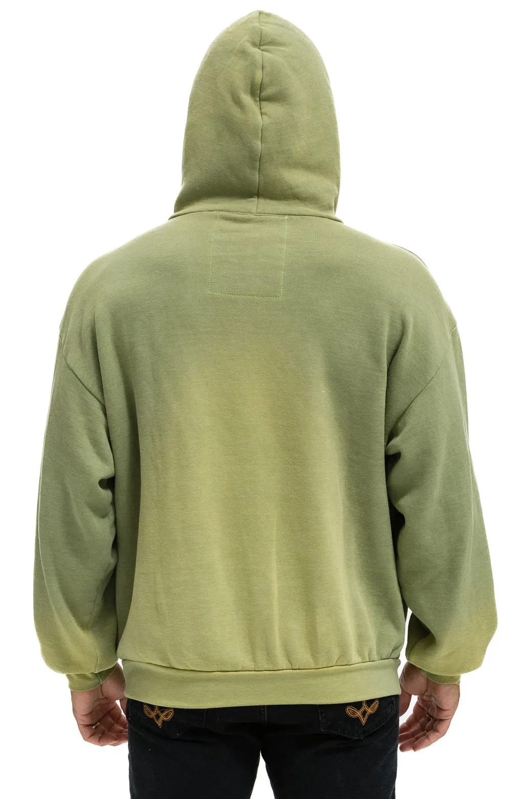 VINTAGE LOGO RELAXED PULLOVER HOODIE - FADED ARMY