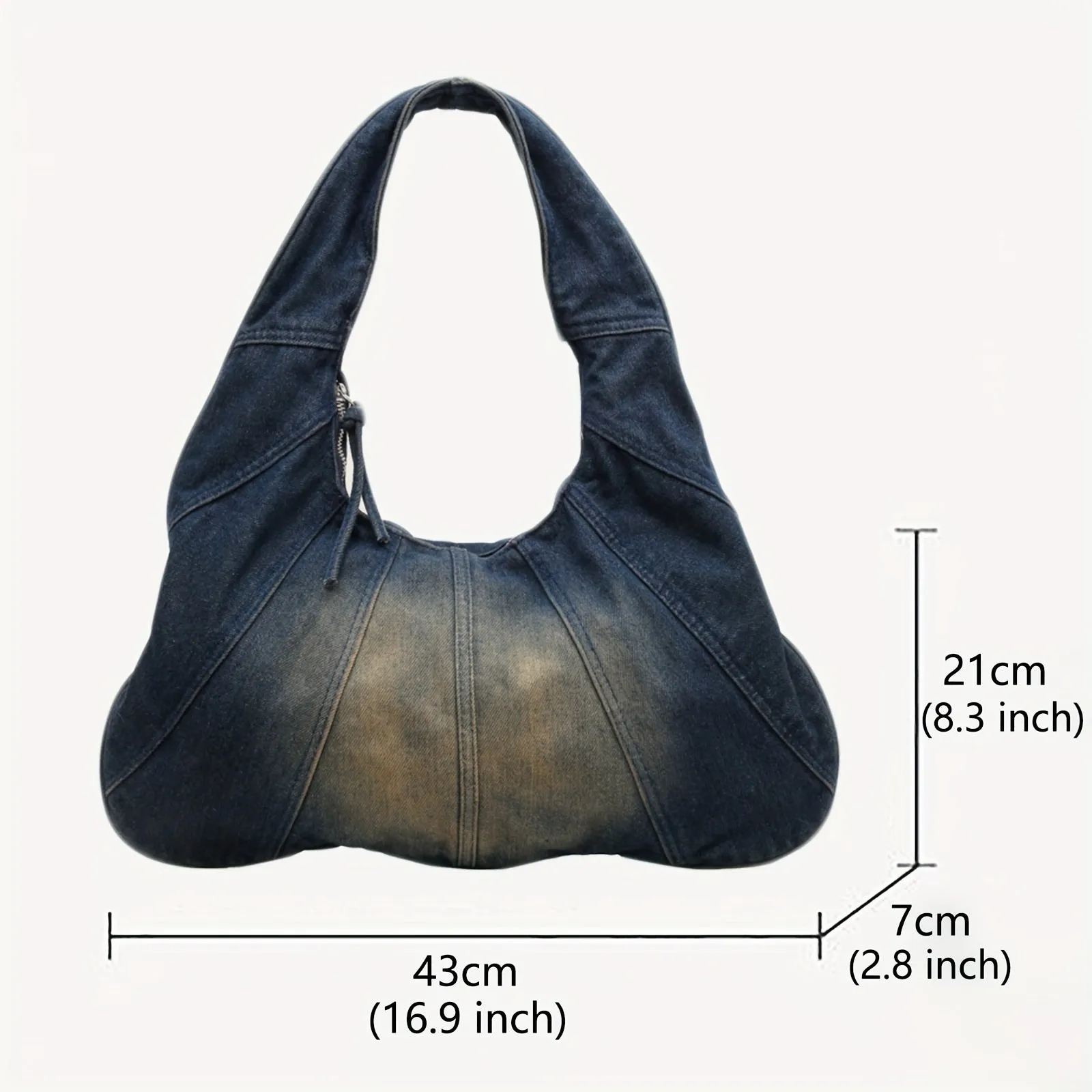 Women Casual  JeanLightweight  Shoulder Hobo Bag