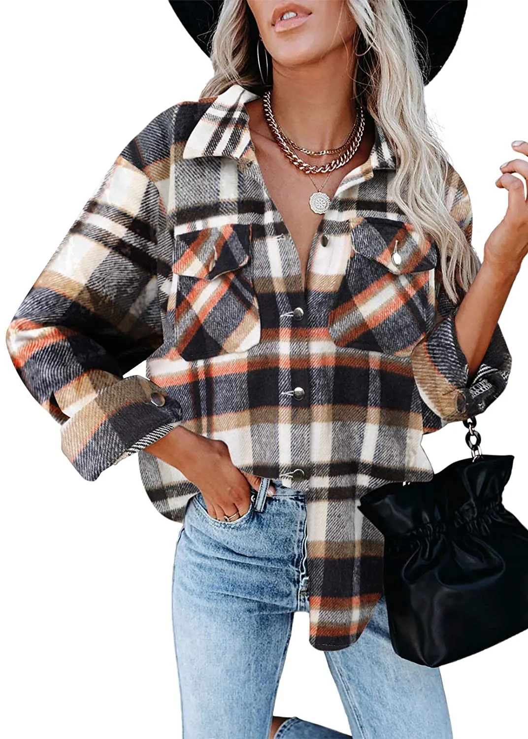 Women Corduroy Long Sleeve Button Down Blouses