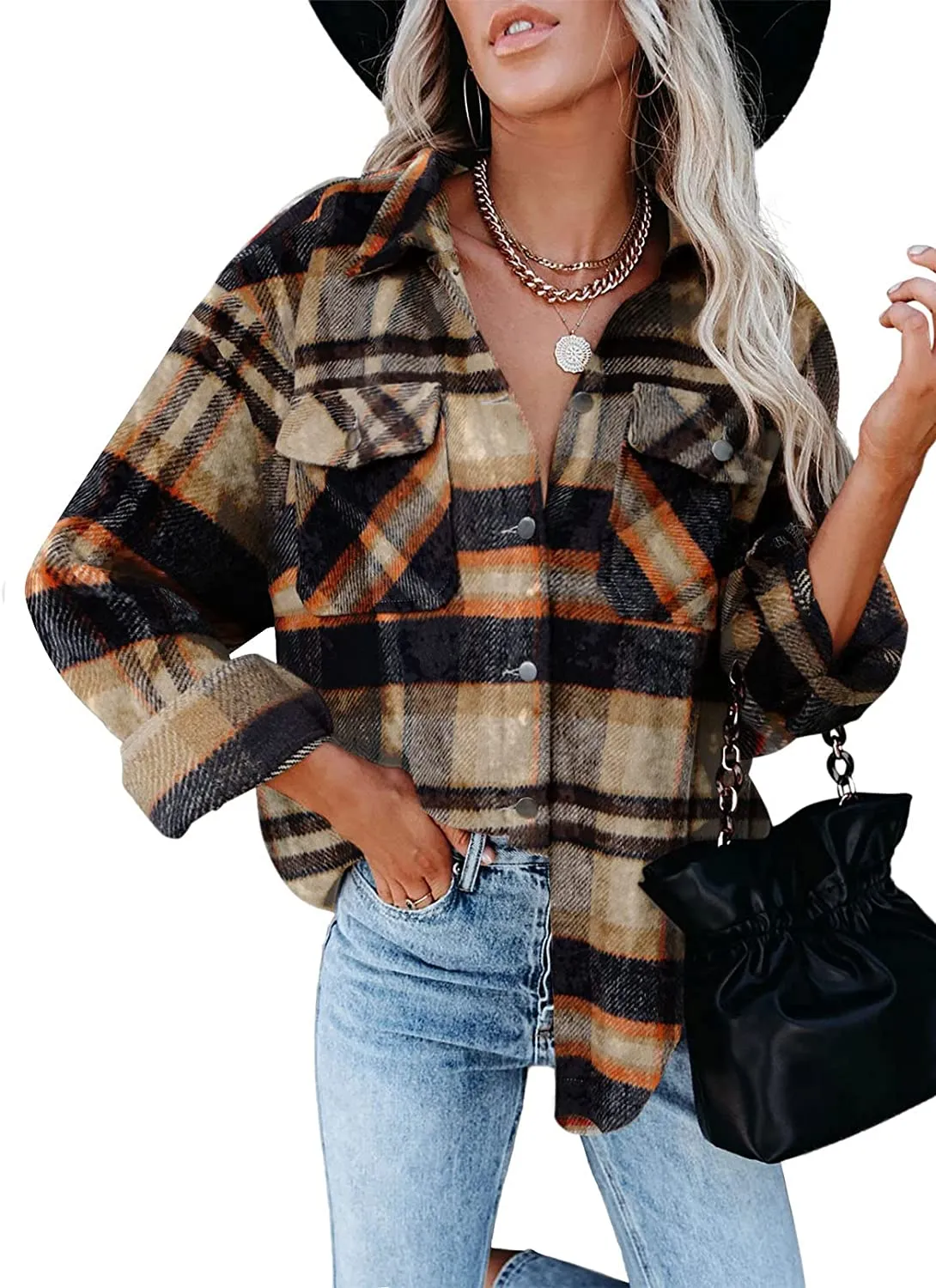 Women Corduroy Long Sleeve Button Down Blouses