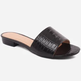 Women "BRUNA" Timeless Rubber Sole Slippers