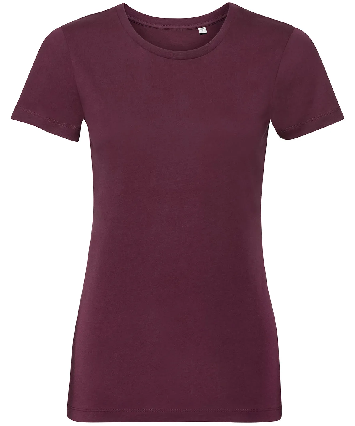 Womens pure organic tee | Burgundy