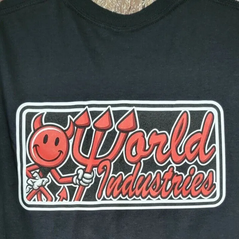 World Industries Double Devil Short Sleeve Black T-Shirts