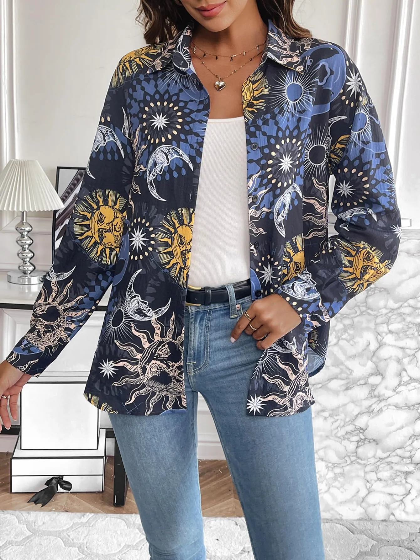 Zeagoo Long Sleeve Blouses Casual Tops